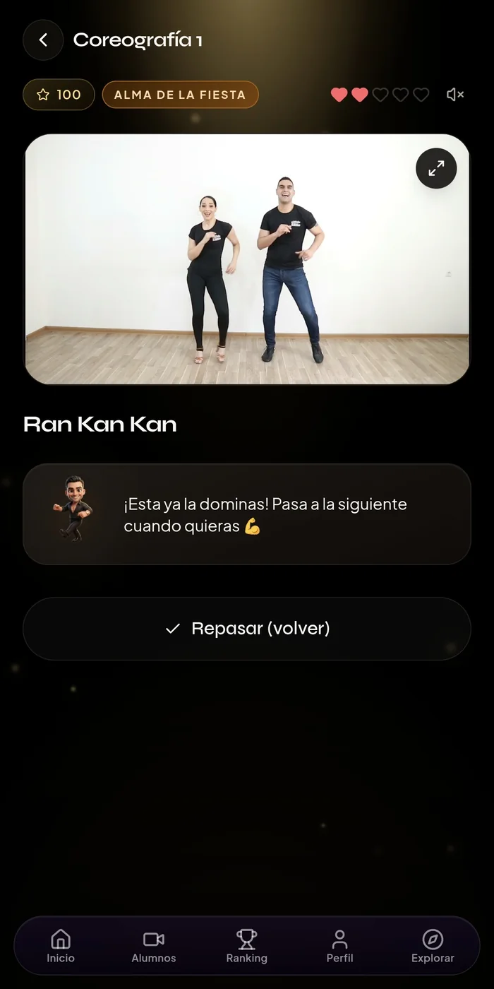 Coreografía "Ran Kan Kan" explicada por los maestros en la app
